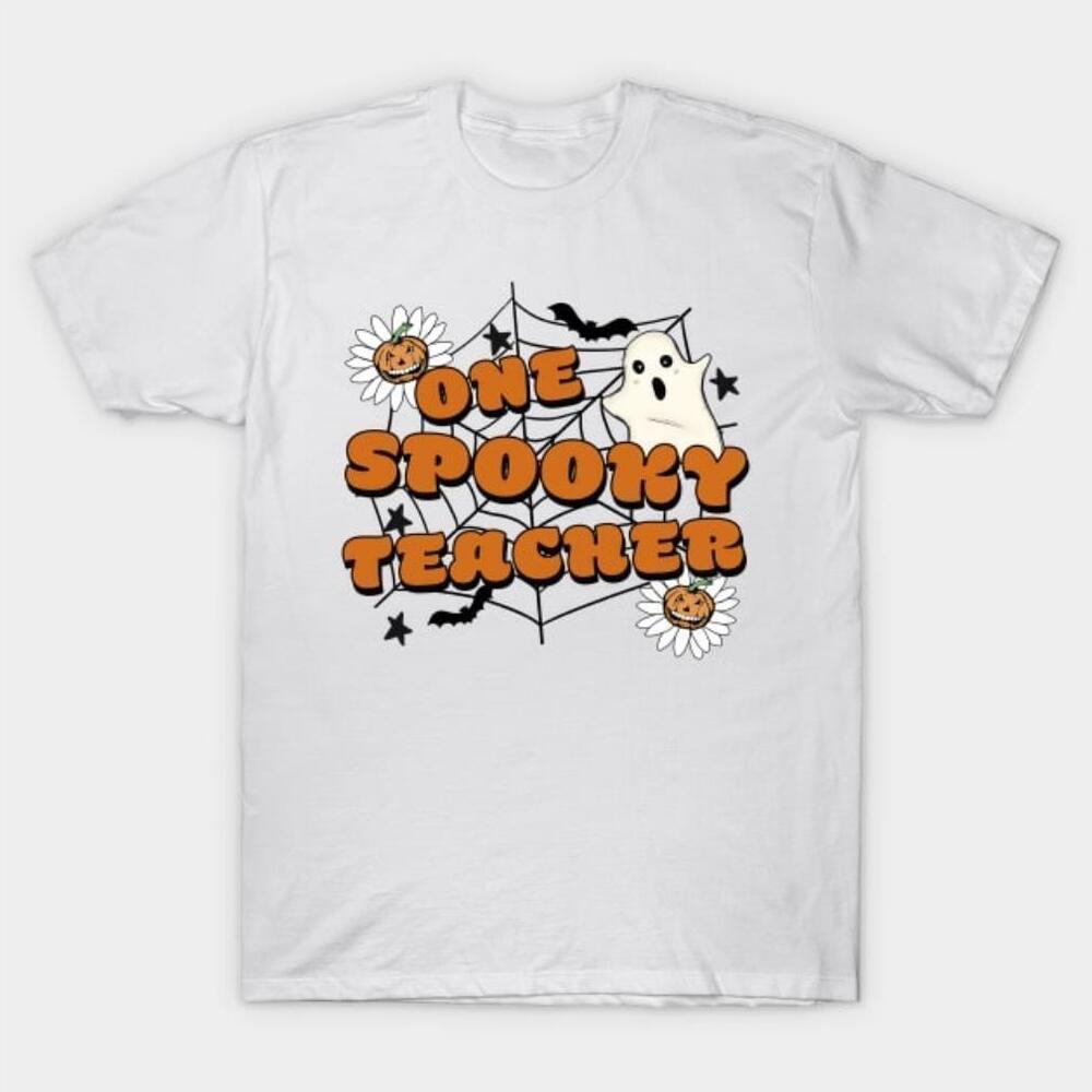 Halloween One Spooky Teacher Funny Tshirt